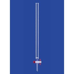Chromatographie-Säule Fritte Por.0 und PTFE-Hahn Bördelrand Glas L800 mm Ø 40 mm