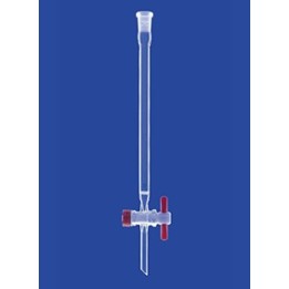 Kolumna chromatograficzna płytka Por.0 gniazdo kurek PTFE szkło d 100 mm Ø 10 mm NS14/23