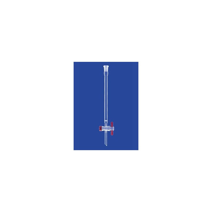 Chromatograhic Columns with frit por.0 socket and PTFE stopcock glass l100 mm Ø 10 mm NS14/23