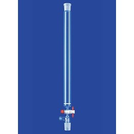 Kolumna chromatograficzna Por.0 gniazdo/głowica kurek PTFE szkło d 200 mm Ø 15 mm NS14/23