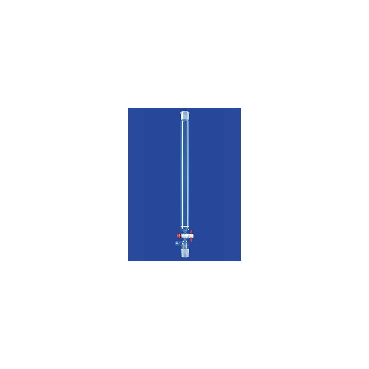 Chromatograhic Columns frit por.0 socket/cone PTFE stopcock glass l200 mm Ø 15 mm NS14/23