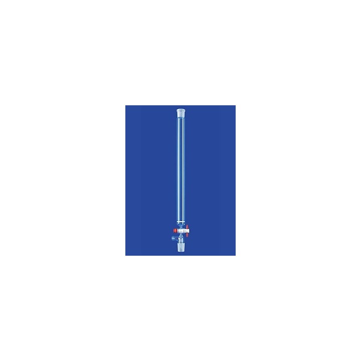 Chromatographie-Säule Fritte Por.0 Kern und Hülse mit PTFE-Hahn Glas L400 mm Ø 30 mm NS29/32