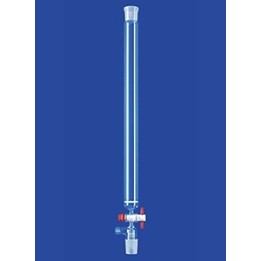 Chromatograhic Columns frit por.0 socket/cone PTFE stopcock glass l600 mm Ø 30 mm NS29/32