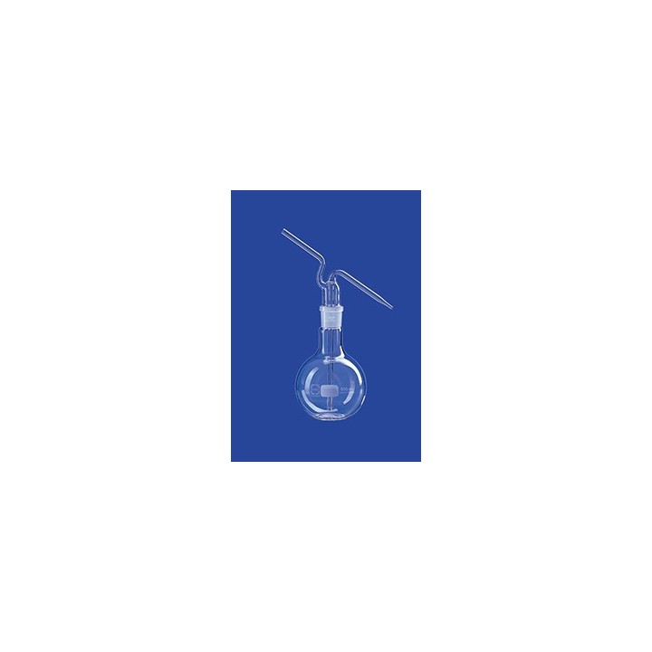 Wash bottle 500 ml glass complete