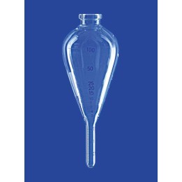 Zentrifugenglas 100 ml Duran ASTM D96 birnenförmig zylindrischer Unterteil RZB 700 Länge 160 mm