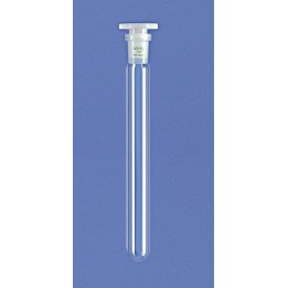 Test tube Duran 16 x 125 mm round bottom with hexagonal glass stopper NS14/23 pack 10 pcs.