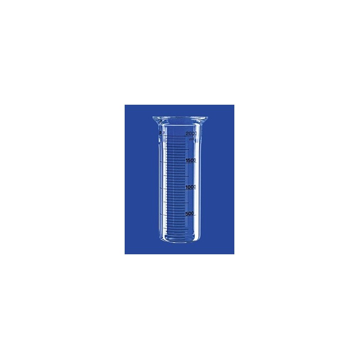 Reaktionsgefäß 0,25 L zylindrisch flach Glas Flansch DN60