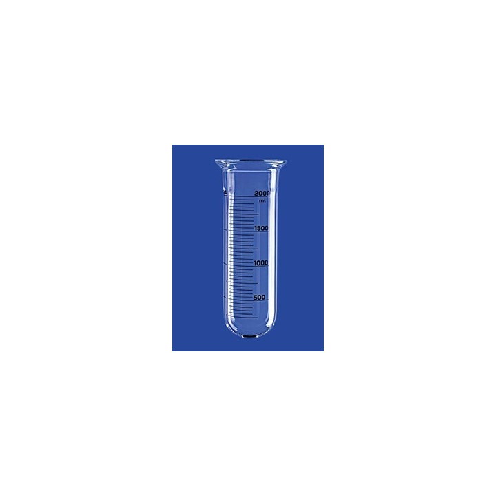 Reaktionsgefäß 4 L zylindrisch rund Glas Flansch DN100