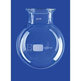 Reaktionsgefäss 0,5 L kugelförmig Glas Flansch DN60