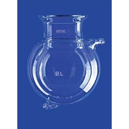 Naczynie reakcyjne 6 L kuliste z płaszczem grzewczym GL 18 szkło kołnierz DN100