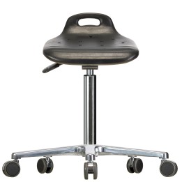 Rotary stool with castors WS4020 ESD Classic seat with Soft-PU 440-590 mm