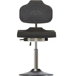 Krzesło obrotowe Classic WS 1210 E TPU, czarne | Hornik