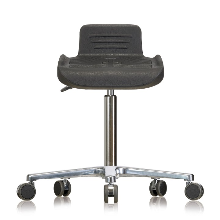 Rotary stool with castors WS4220 Classic seat with Soft-PU 460-610 mm