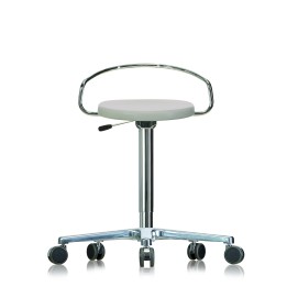 Rotary stool WS3120 Classic with castors seat with wooden 490-680 mm