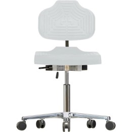 Drehstuhl Classic WS1220 E Soft-PUR, lichtgrau | Hornik