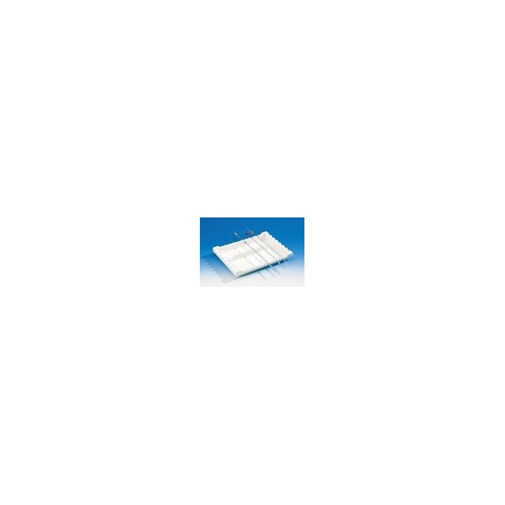 Tacka na pipety PVC 280x220x29 mm, 1 przegroda | Hornik