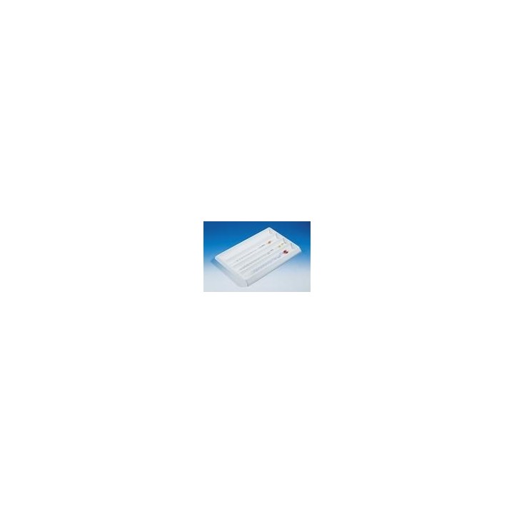Pipettenschale PVC 420x300x30 mm, 4 Fächer | Hornik