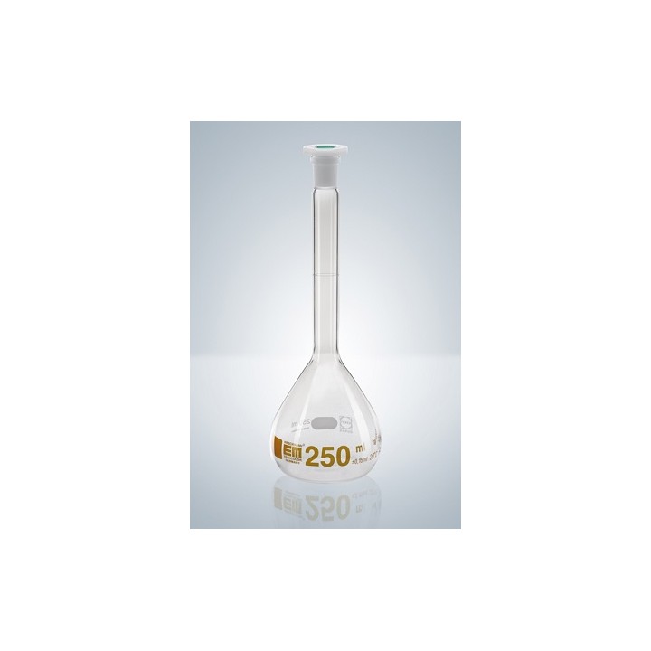 DURAN 50 ml volumetric flask, Class A, brown, NS 14/23 | Hornik