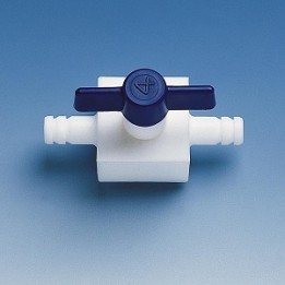Disposable PTFE Tap, 7 mm Hose, 4 mm Bore | Hornik