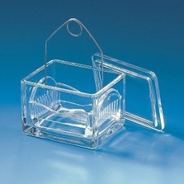 Wkład do korytka barwiącego 10 szkiełek 91x70x48mm | Hornik