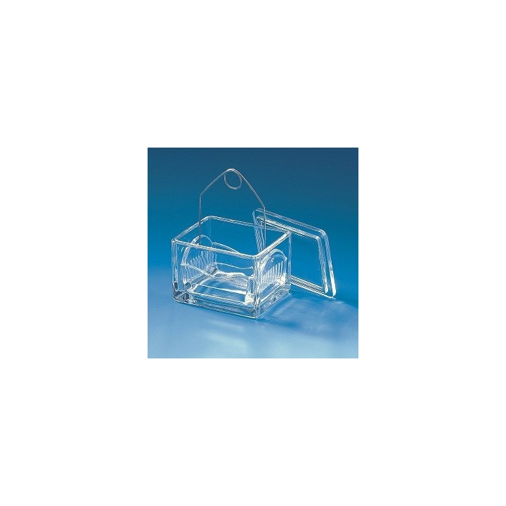 Einsatz für Färbetrog, 10 Objektträger, 91x70x48mm | Hornik