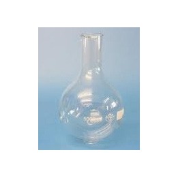 Round bottom flask 1000 ml borosilicate glass 3.3 narrow neck beaded rim pack 4 szt.