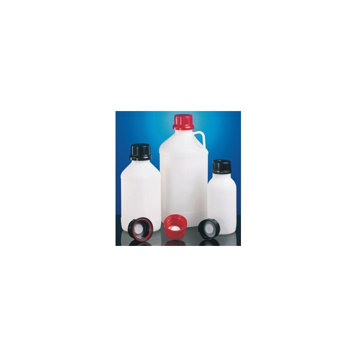 Black PE-HD 500 ml Chemical Bottle | Hornik