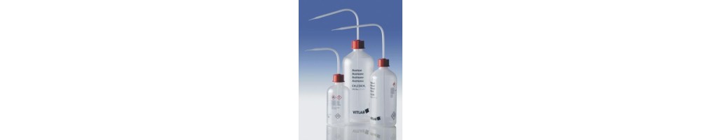 Safety Wash Bottles PE-LD/PP with Vent Valve – Chemical Laboratory
