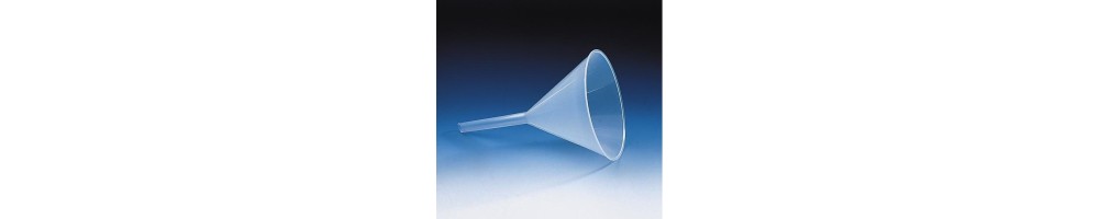 Trichter aus Kunststoff – Chemielabor, Industrie, Laborbedarf