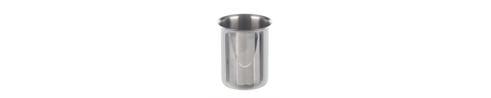 Becher Edelstahl Rand – Laborbecher für Chemie & Analytik