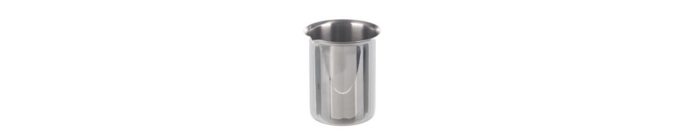 Stainless Steel Beaker with Pouring Rim – Lab Beaker