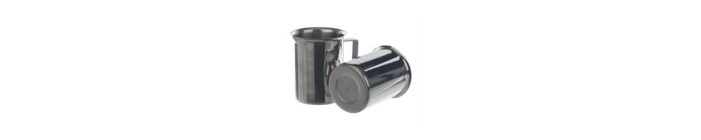 Becher Edelstahl Rand Griff – Laborbedarf Chemie