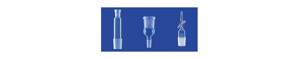 Glas-Verbindungsstücke & Aufsatzstücke für Labore | Chemiebedarf
