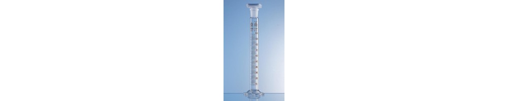 Cylinder miarowy mieszający klasa B, szkło – wyposażenie chemiczne