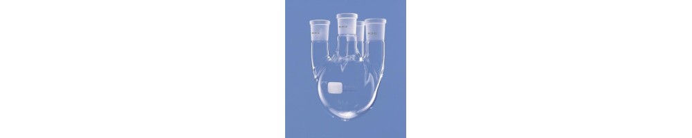 Rundkolben Vierhals NS – Labor Glasgeräte für Synthese