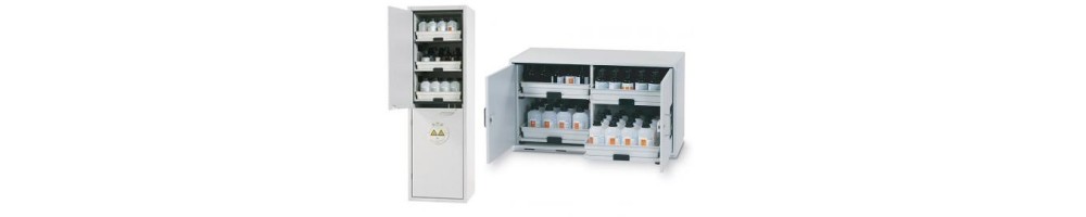 Sicherheitsschränke für Säuren & Laugen – Chemikalienlagerung