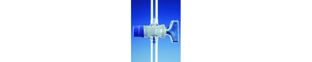 Hähne aus Glas/Quarzglas – Chemielabor Zubehör